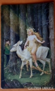 Őzön lovagló ninfa