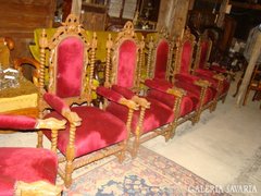 Barokk 6darab fotel